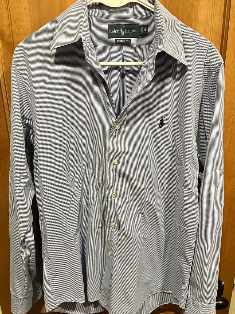 Ralph Lauren Blue Gingham Button-Down Shirt